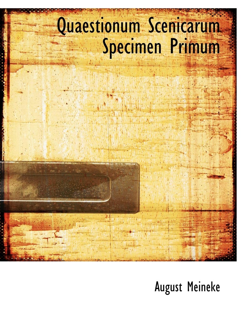 Quaestionum Scenicarum Specimen Primum Politics & History