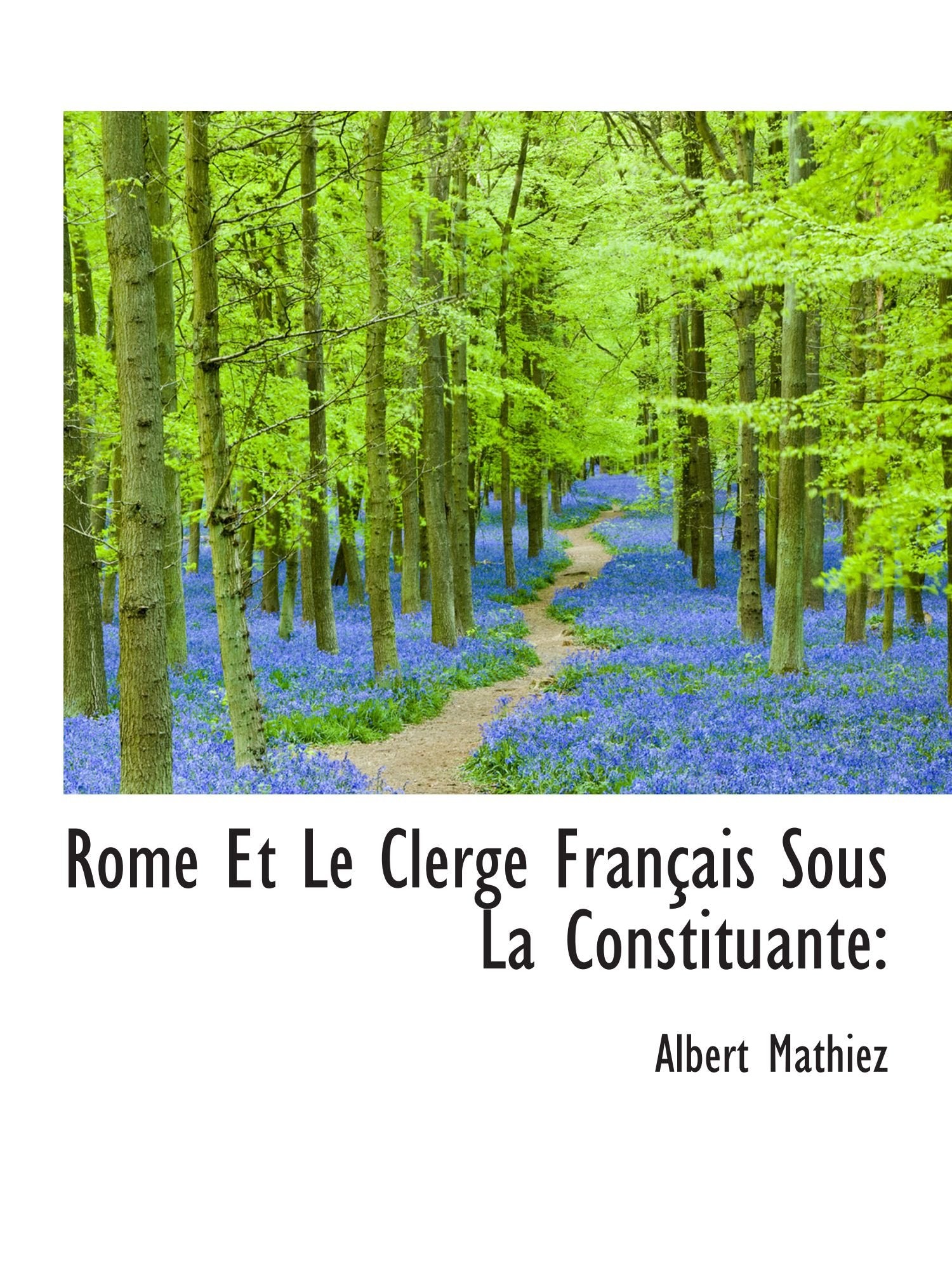 Rome Et Le Clerge Français Sous La Constituante Politics & History