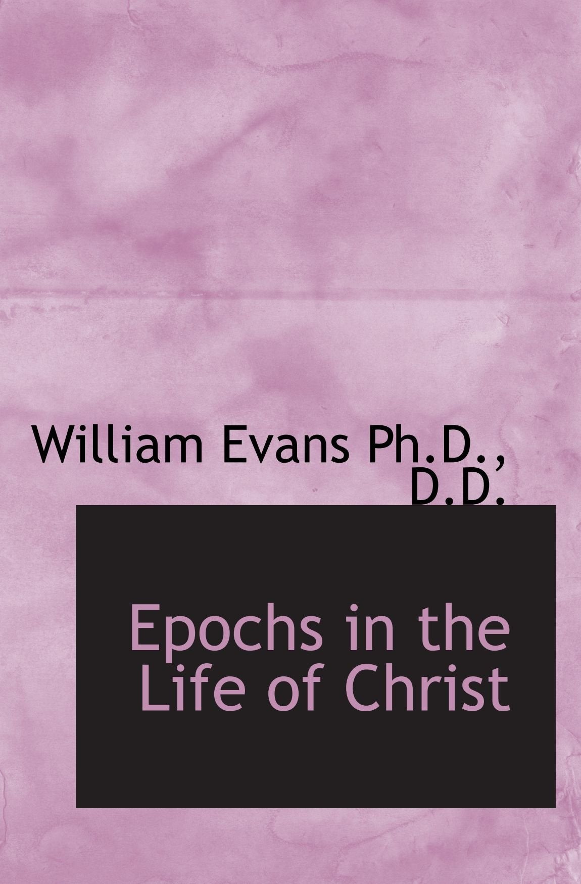 Epochs in the Life of Christ Politics & History