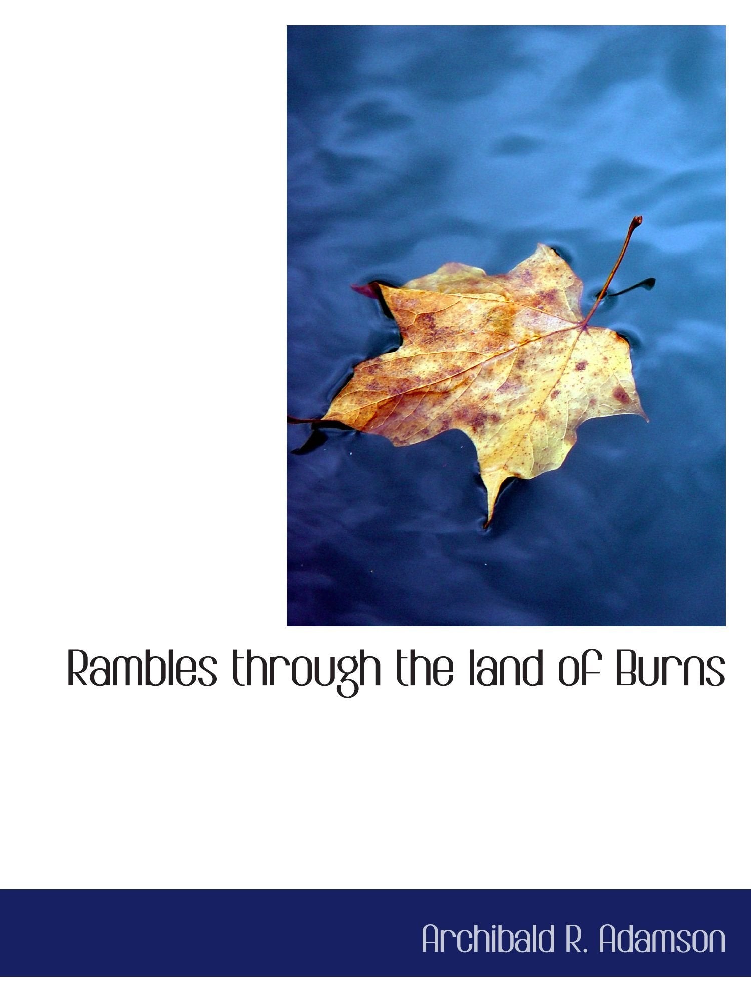 Rambles through the land of Burns Politics & History