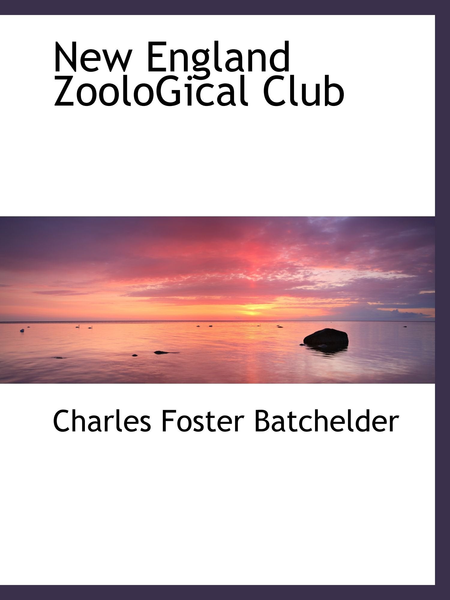 New England ZooloGical Club Politics & History