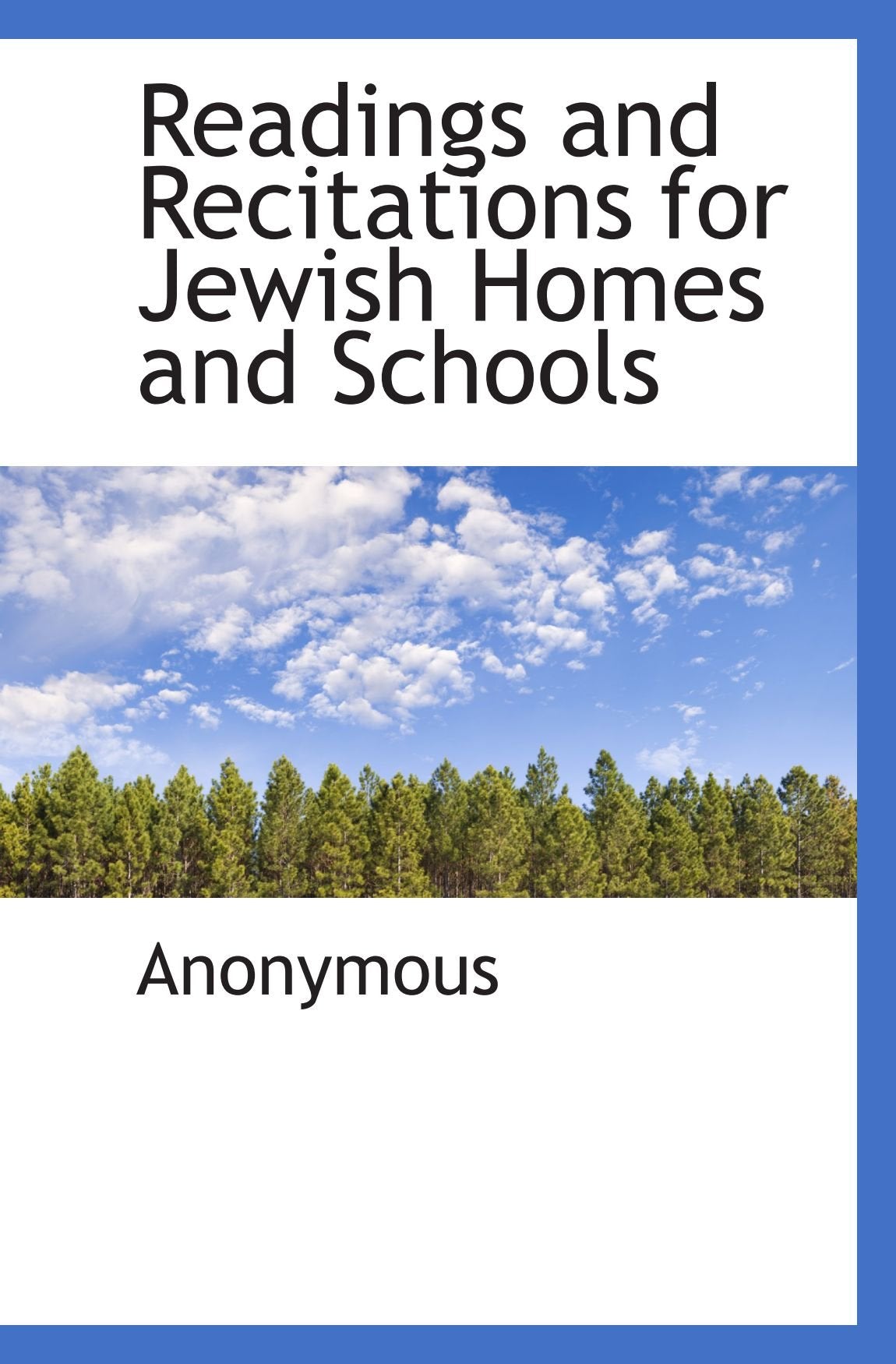 Readings and Recitations for Jewish Homes and Schools Politics & History