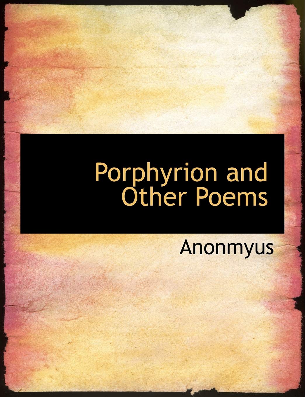 Porphyrion and Other Poems Books