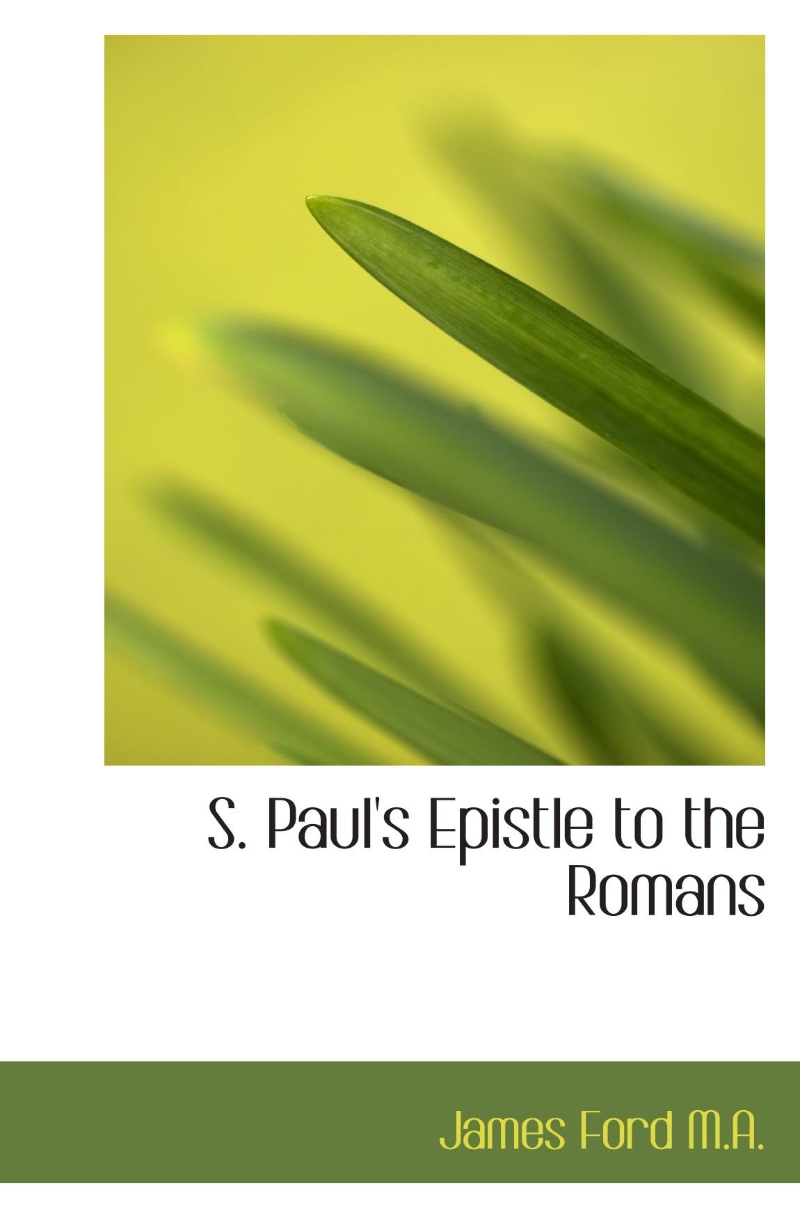 S. Paul's Epistle to the Romans Politics & History