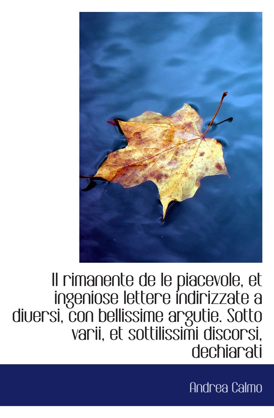 Il rimanente de le piacevole, et ingeniose lettere indirizzate a diuersi, con bellissime argutie. So Politics & History