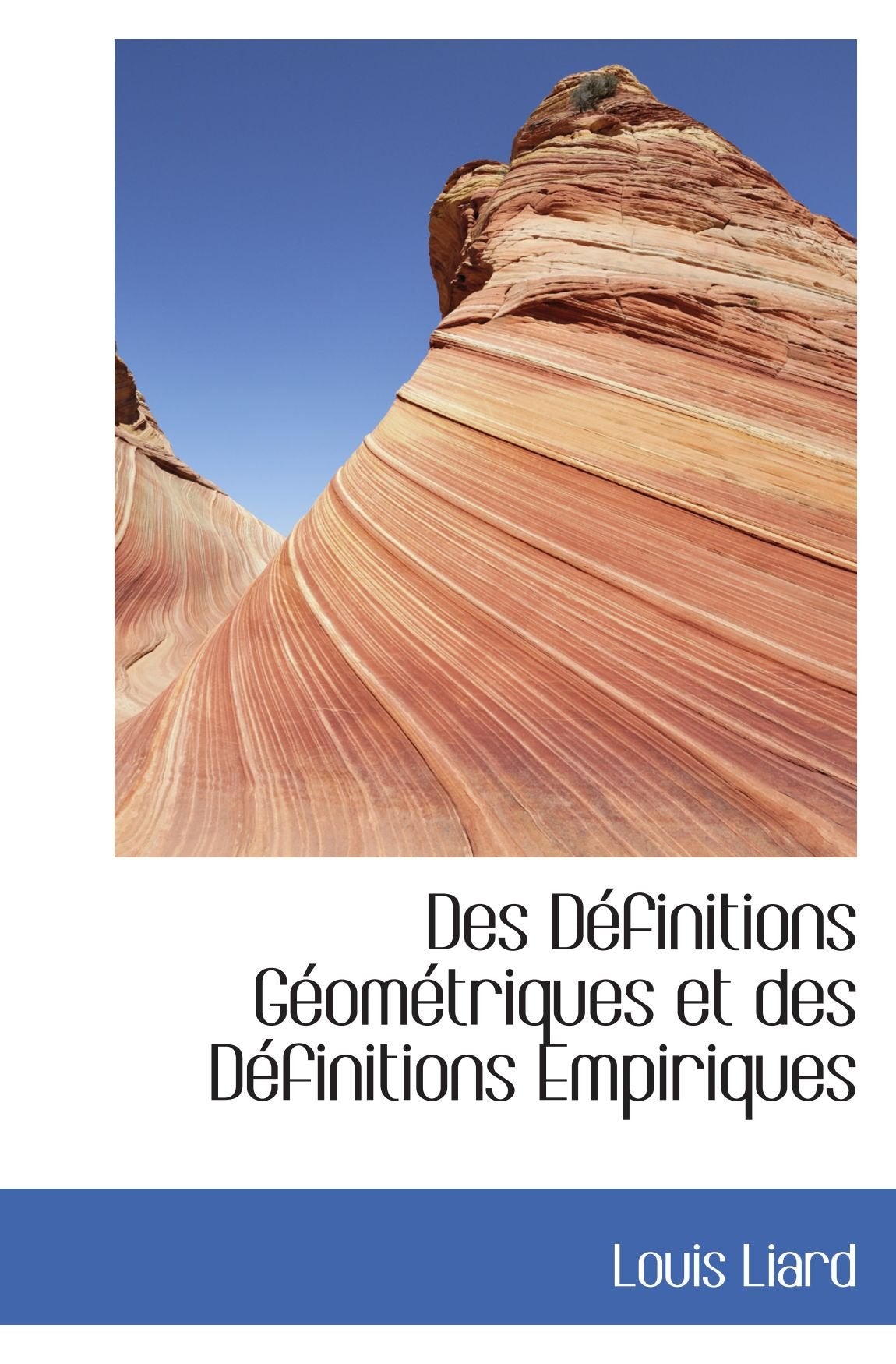 Des Définitions Géométriques et des Définitions Empiriques Politics & History