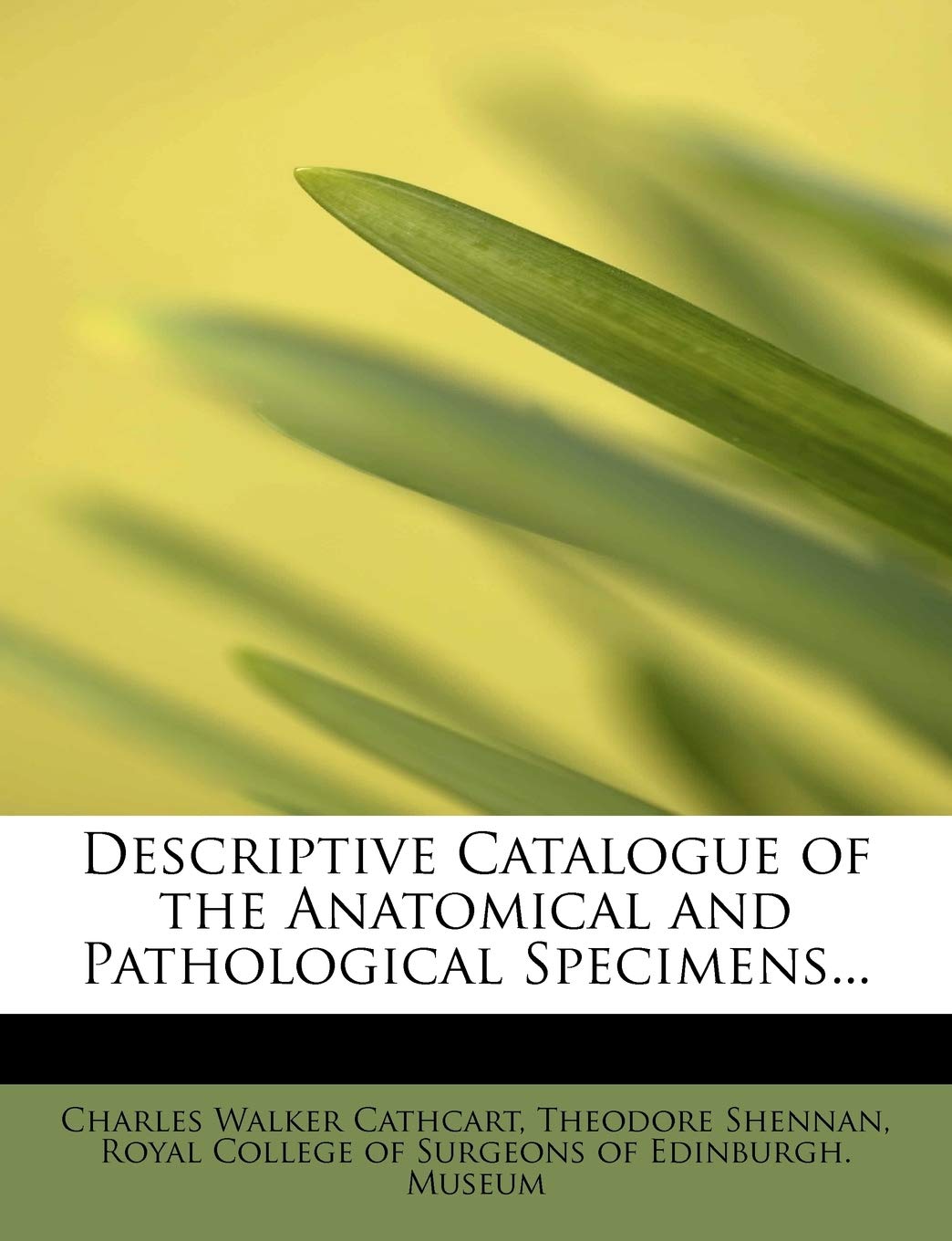 Descriptive Catalogue of the Anatomical and Pathological Specimens... Politics & History