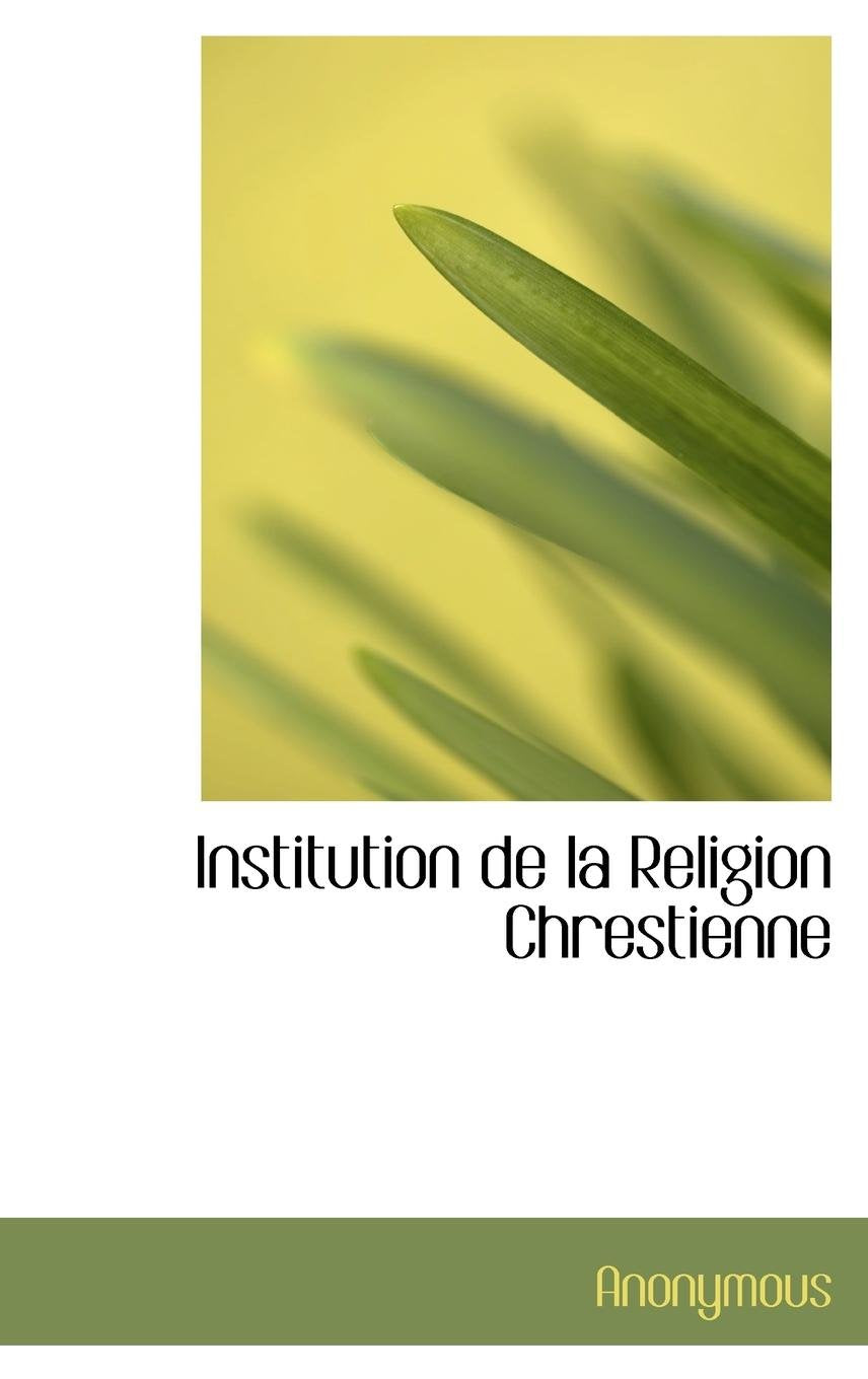 Product Image: Institution de La Religion Chrestienne