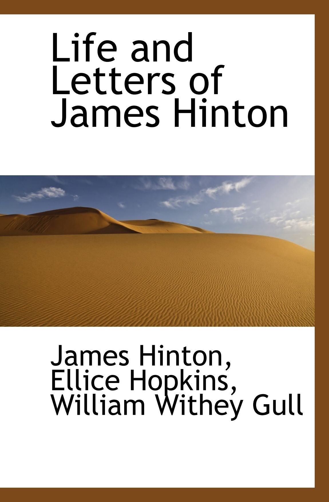 Life and Letters of James Hinton book