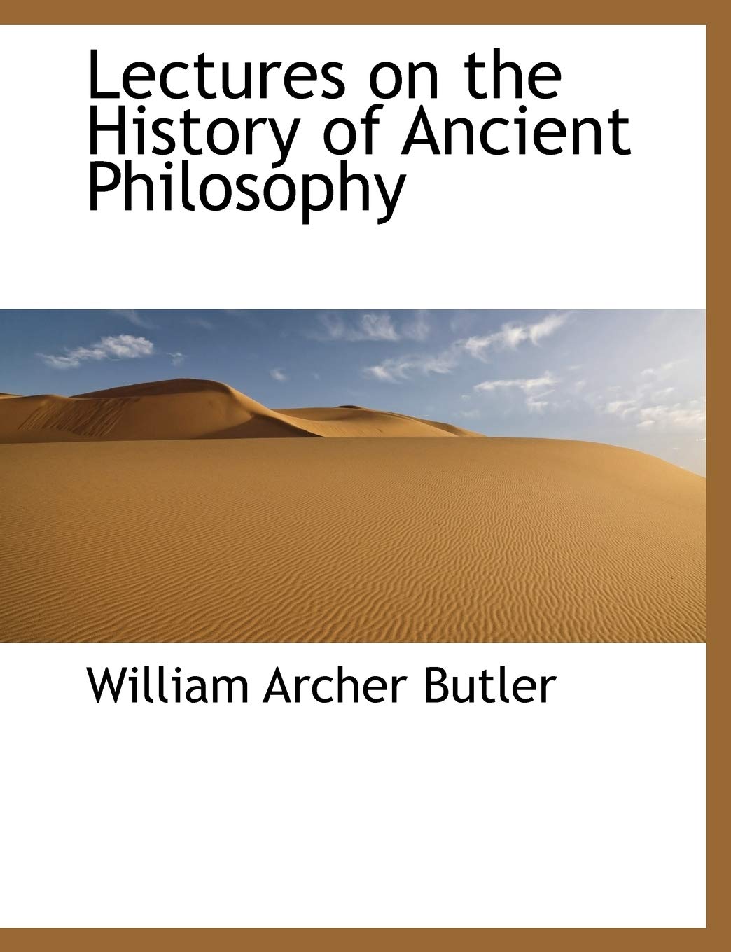 Lectures on the History of Ancient Philosophy Philosophy