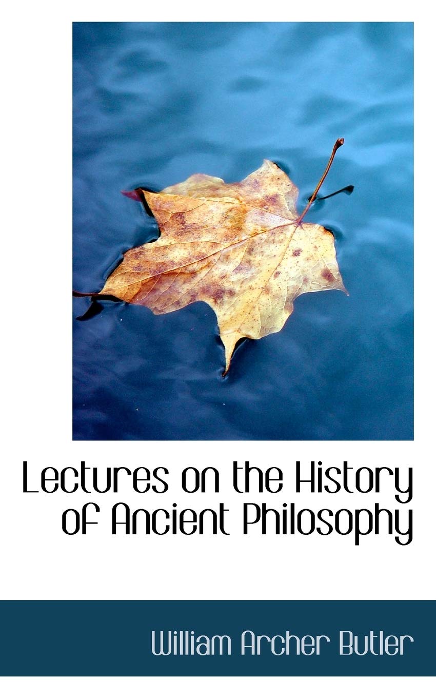 Lectures on the History of Ancient Philosophy Philosophy