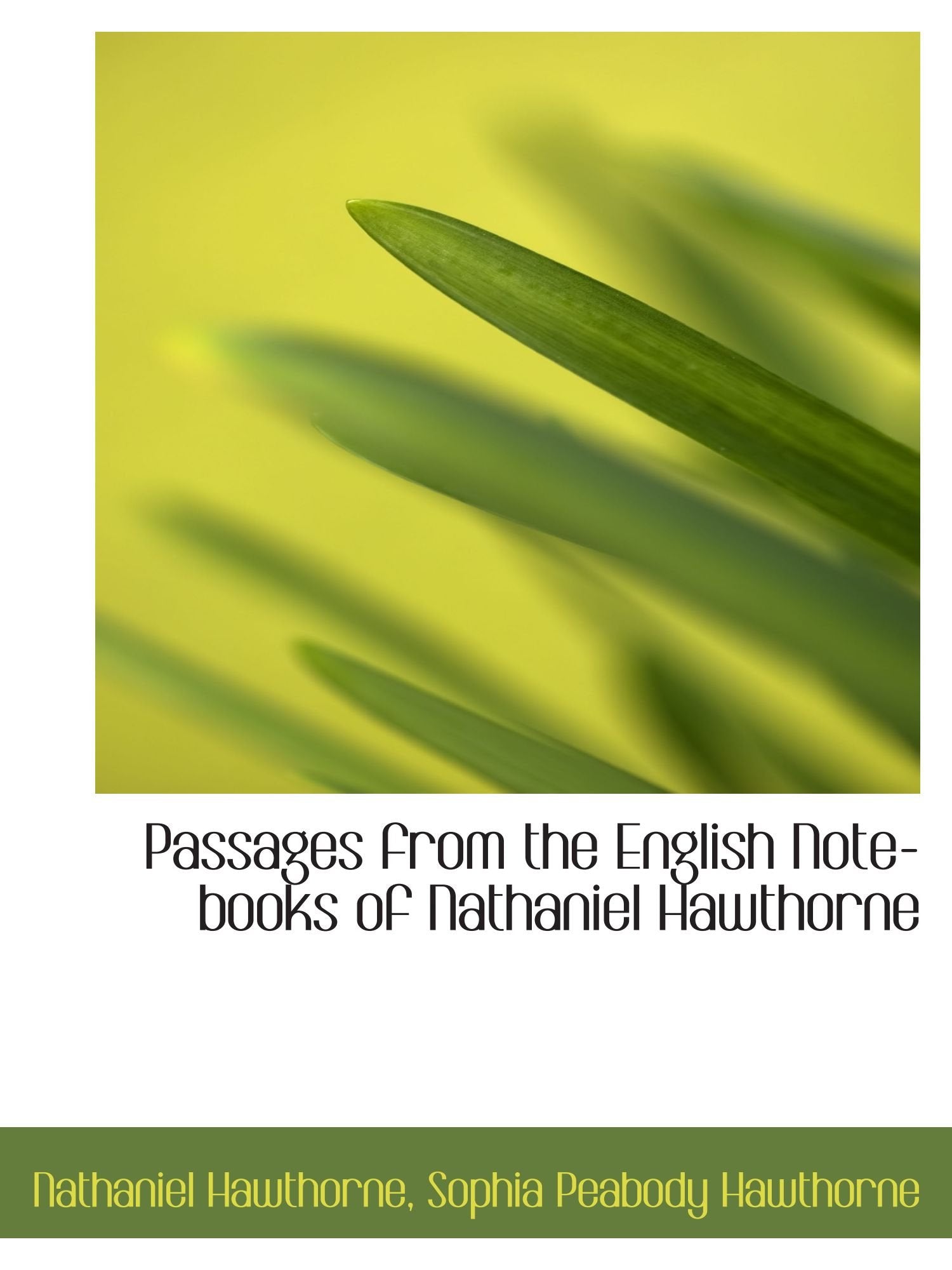Passages from the English Note-books of Nathaniel Hawthorne Books