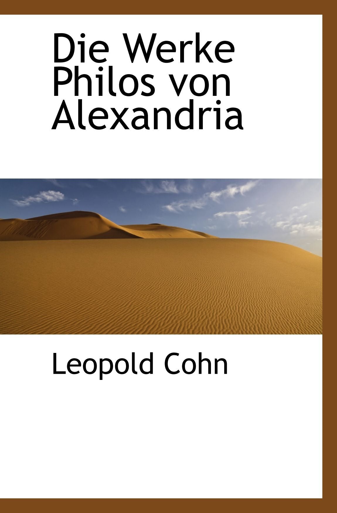 Die Werke Philos von Alexandria Politics & History