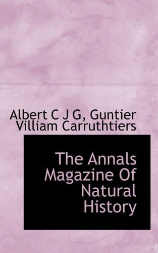 The Annals Magazine of Natural History Politics & History