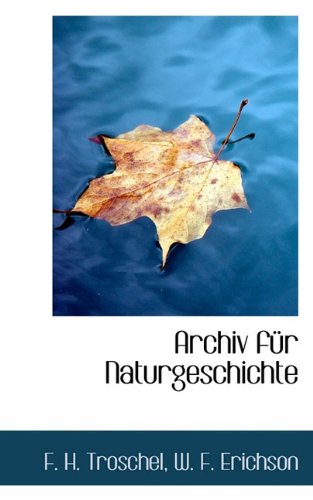 Archiv Fur Naturgeschichte Business & Technology