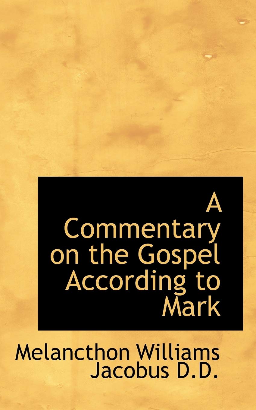 A Commentary on the Gospel According to Mark Politics & History
