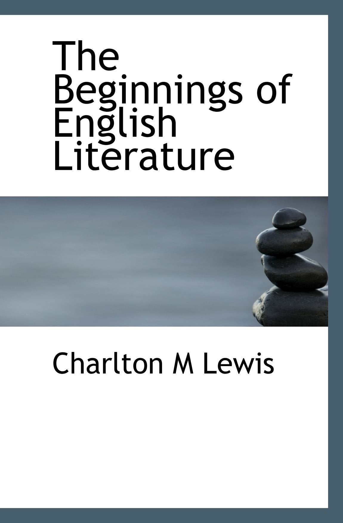 The Beginnings of English Literature Books