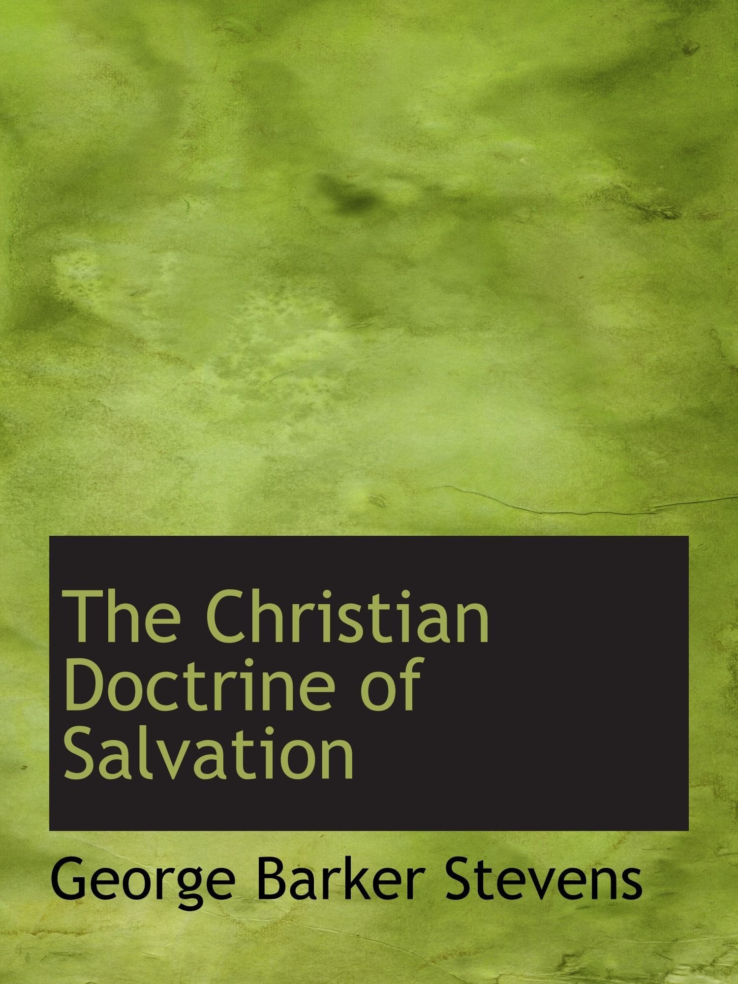 The Christian Doctrine of Salvation Politics & History
