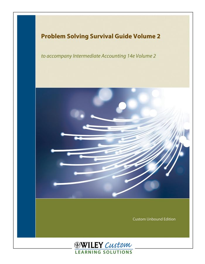 Intermediate Accounting,, Problem Solving Survival Guide Books