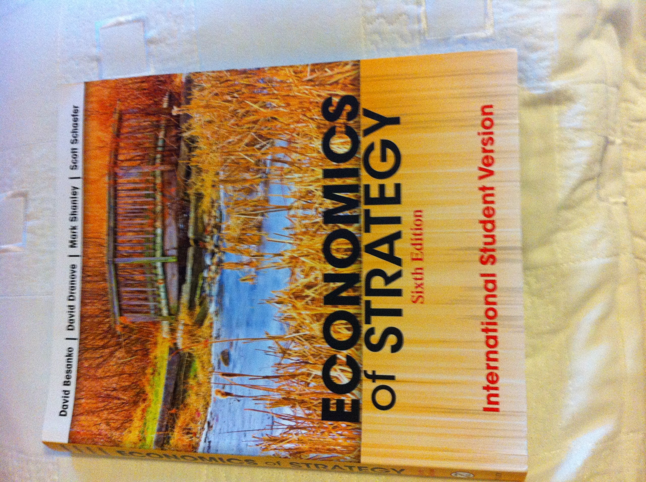 Economics of Strategy International Student Version Law