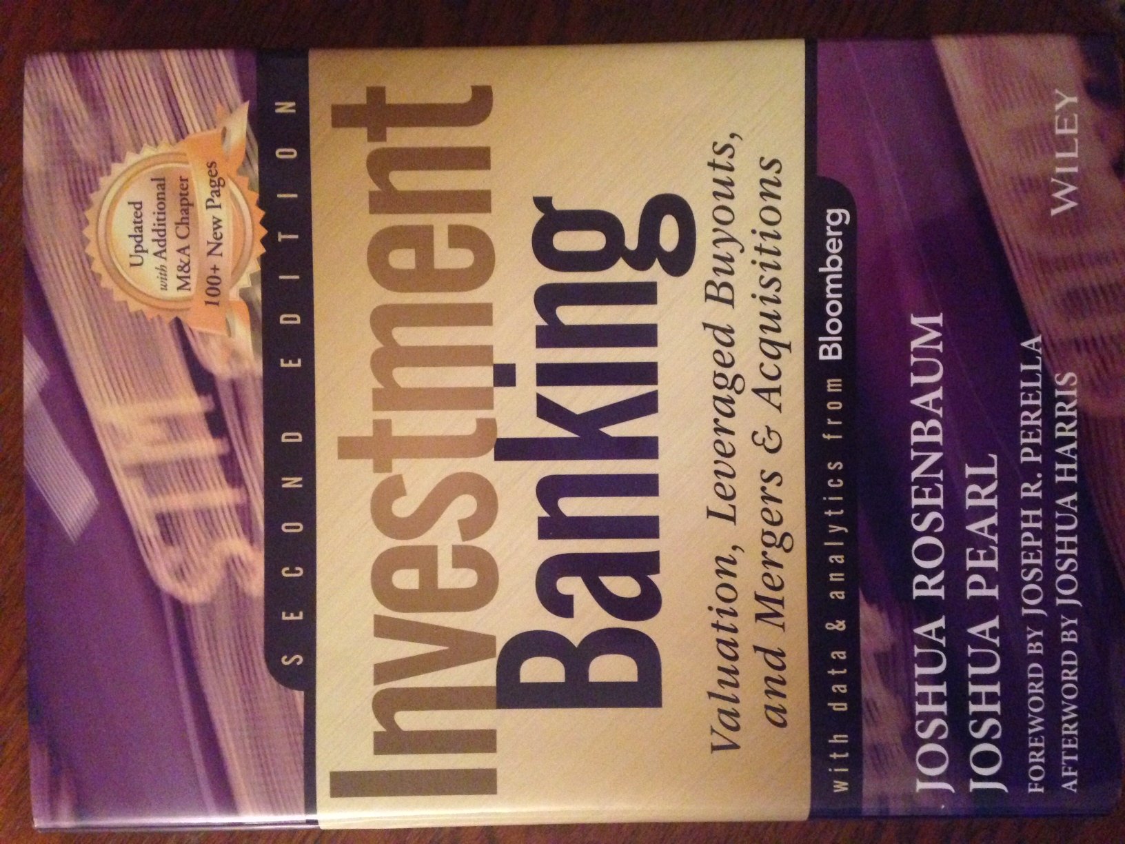 Investment Banking: Valuation, Leveraged Buyouts, and Mergers & Acquisitions (Wiley Finance Editions) Law
