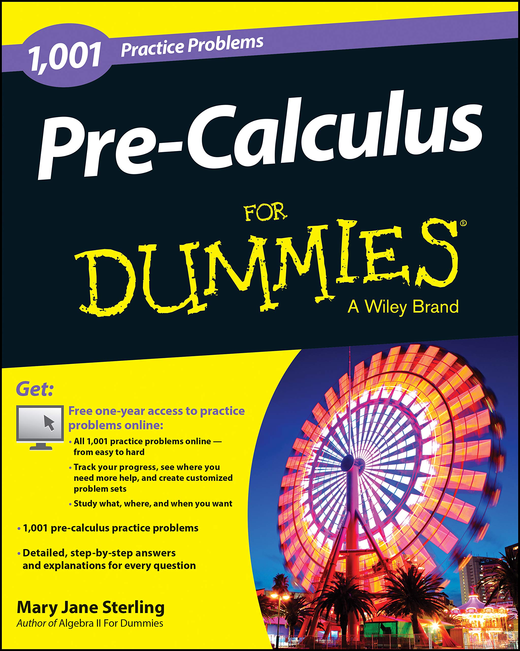 Product Image: Pre-Calculus for Dummies: 1,001 Practice Problems