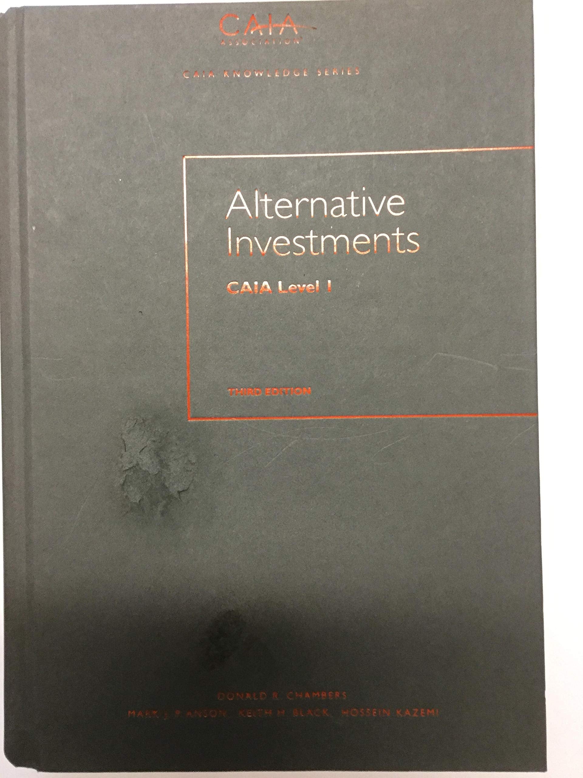 Alternative Investments: CAIA Level I (Wiley Finance) Law