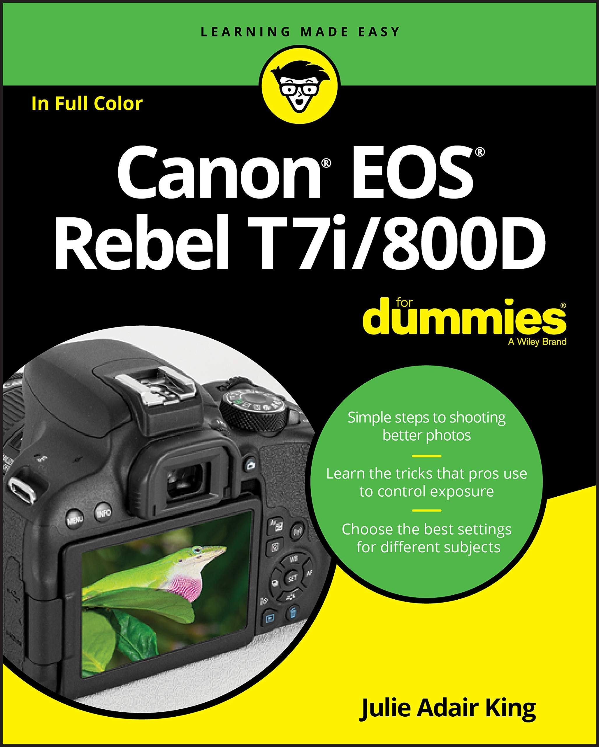 Canon EOS Rebel T7i/800D for Dummies book