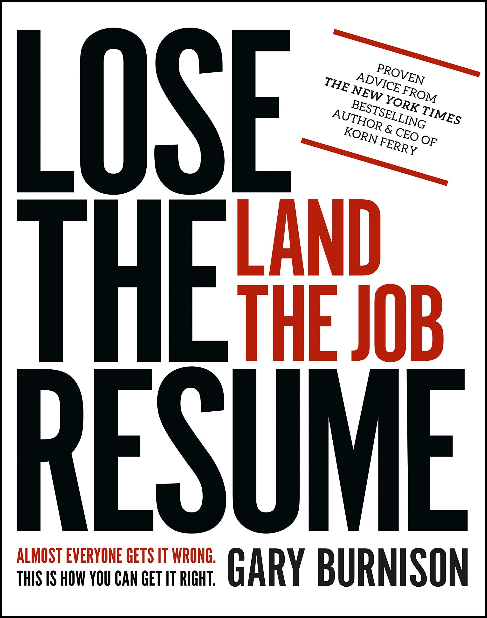 Lose the Resume, Land the Job Law
