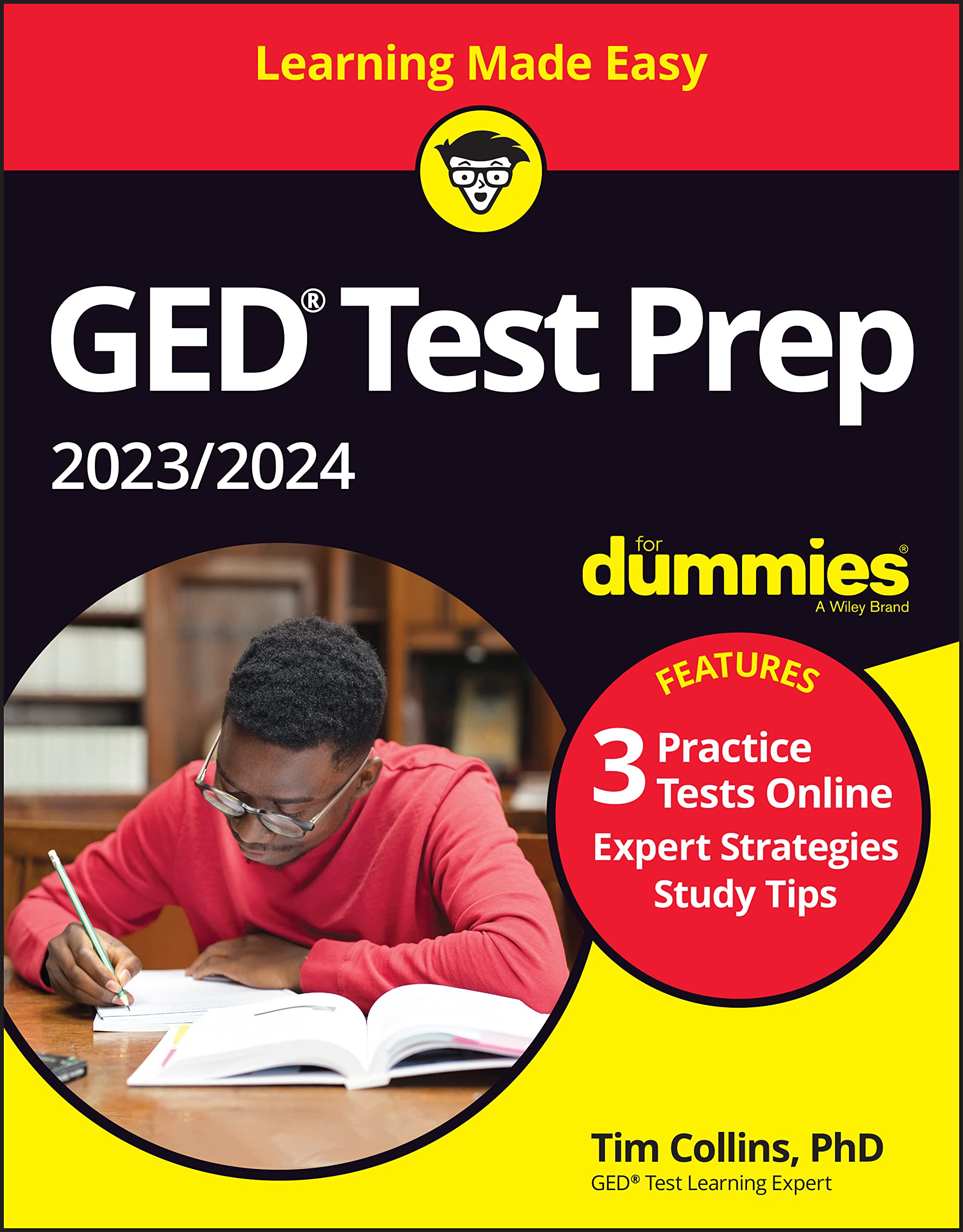 GED Test Prep 2023/2024 For Dummies with Online Practice: Book + 3 Practice Tests Online (GED Test for Dummies) Education & Training