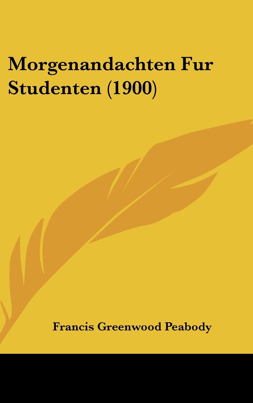 Morgenandachten Fur Studenten (1900) Contemporary literature