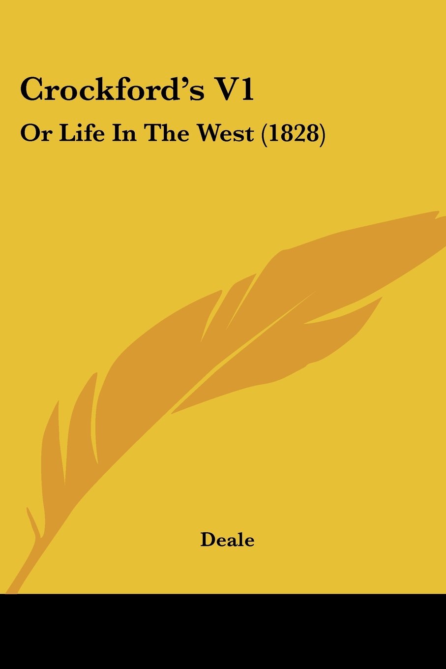 Crockford's V1: Or Life In The West (1828) Contemporary literature