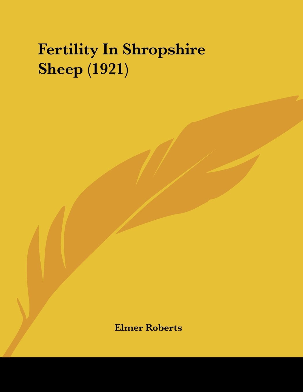 Fertility In Shropshire Sheep (1921) Contemporary literature