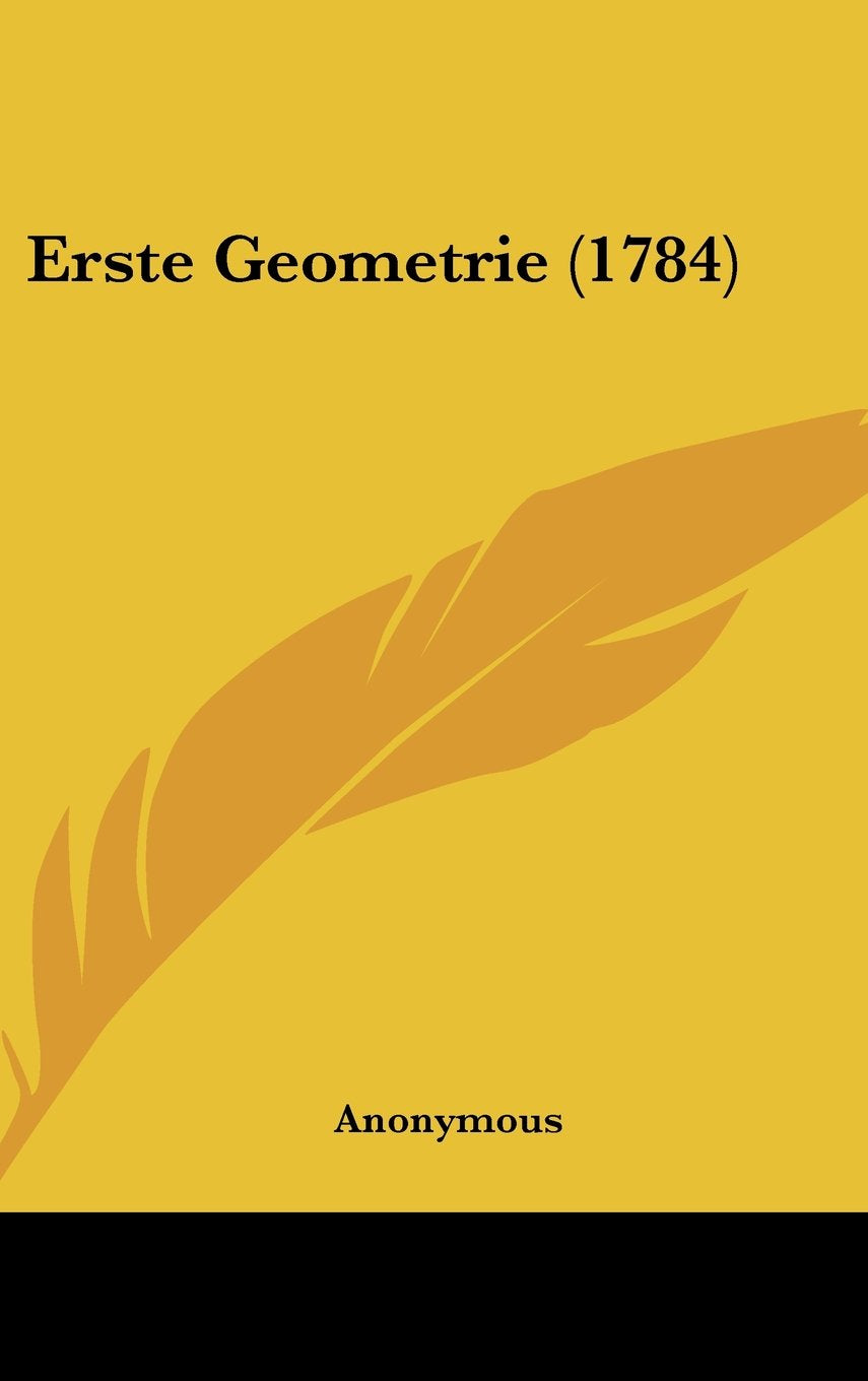 Erste Geometrie (1784) Contemporary literature