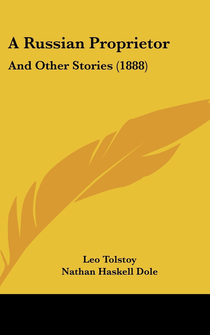 A Russian Proprietor: And Other Stories Contemporary literature