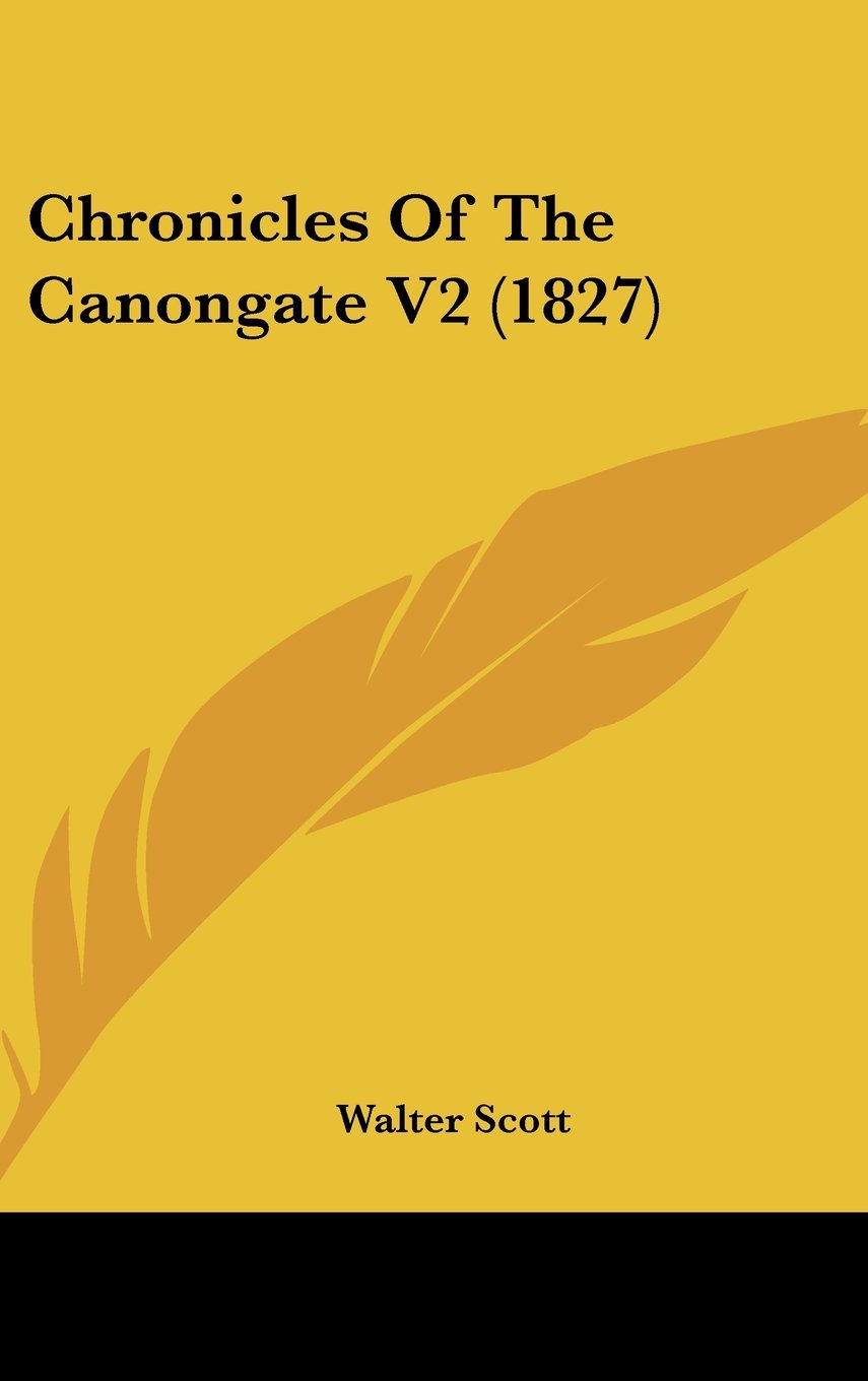 Chronicles of the Canongate V2 (1827) Memories