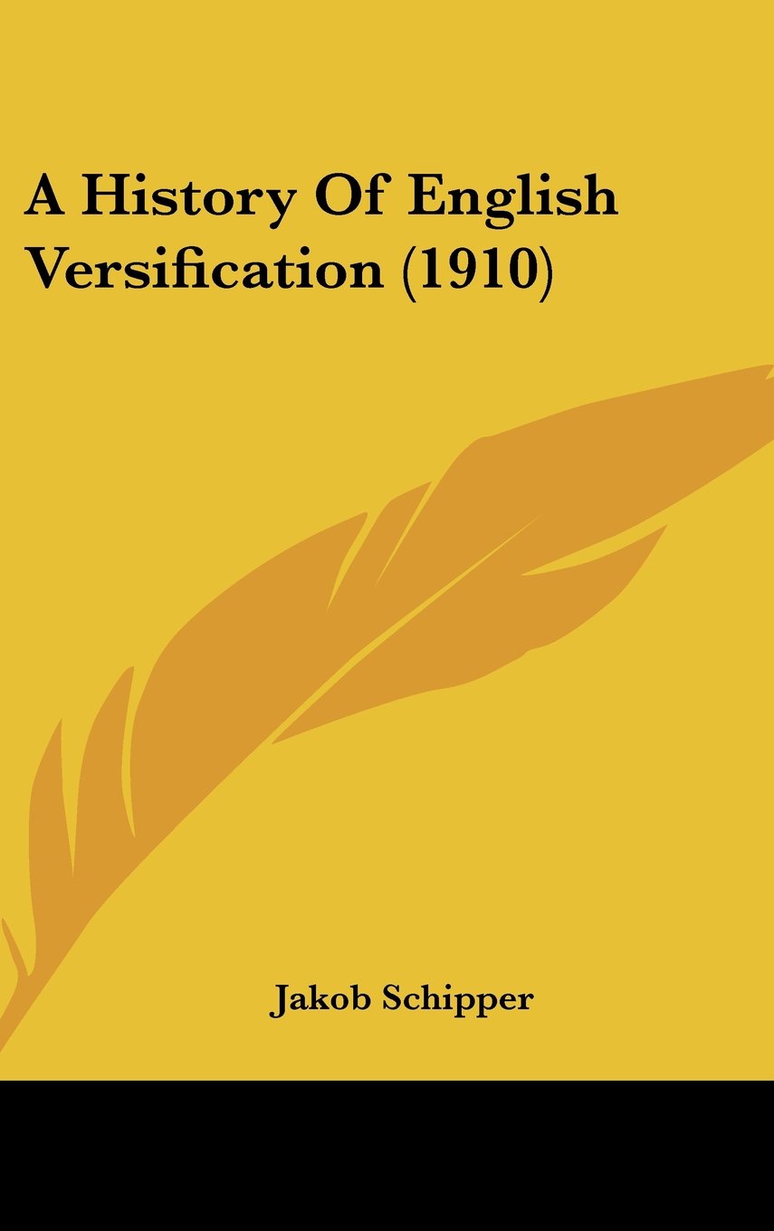 A History of English Versification Contemporary literature