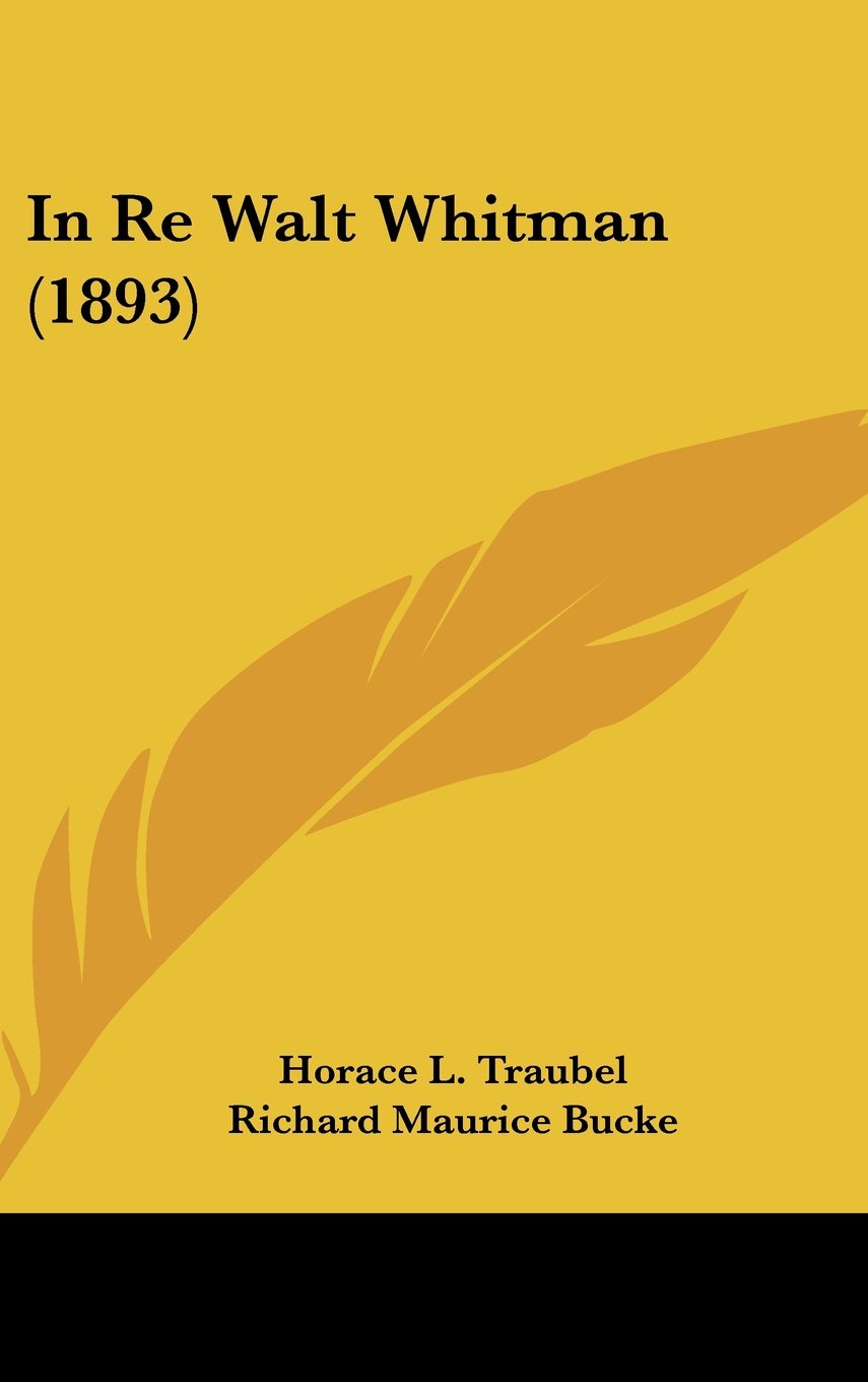 In Re Walt Whitman (1893) Contemporary literature