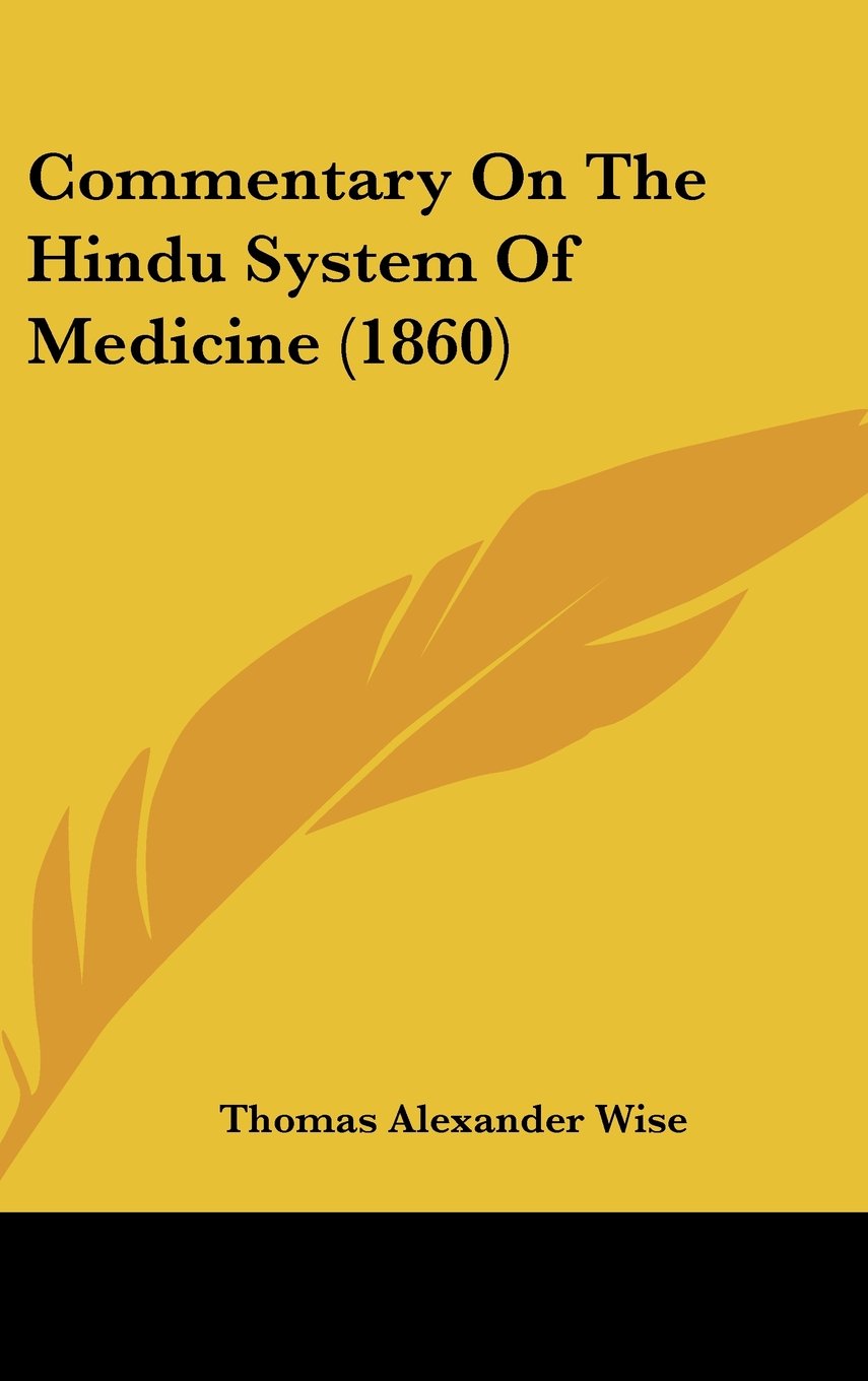Commentary On The Hindu System Of Medicine (1860) Contemporary literature