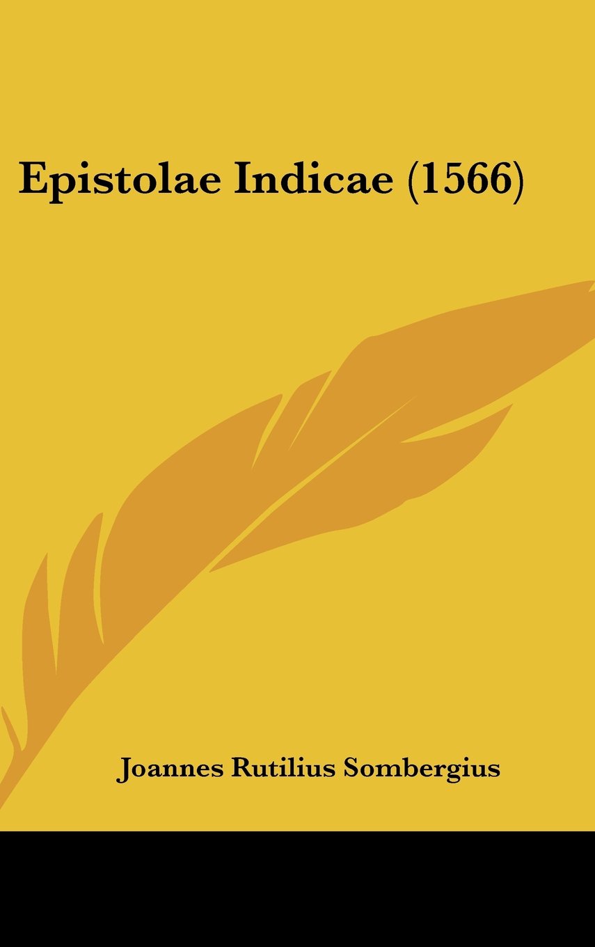 Epistolae Indicae (1566) Contemporary literature