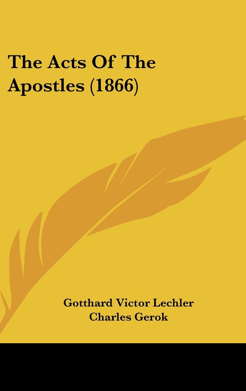 The Acts Of The Apostles (1866) Contemporary literature
