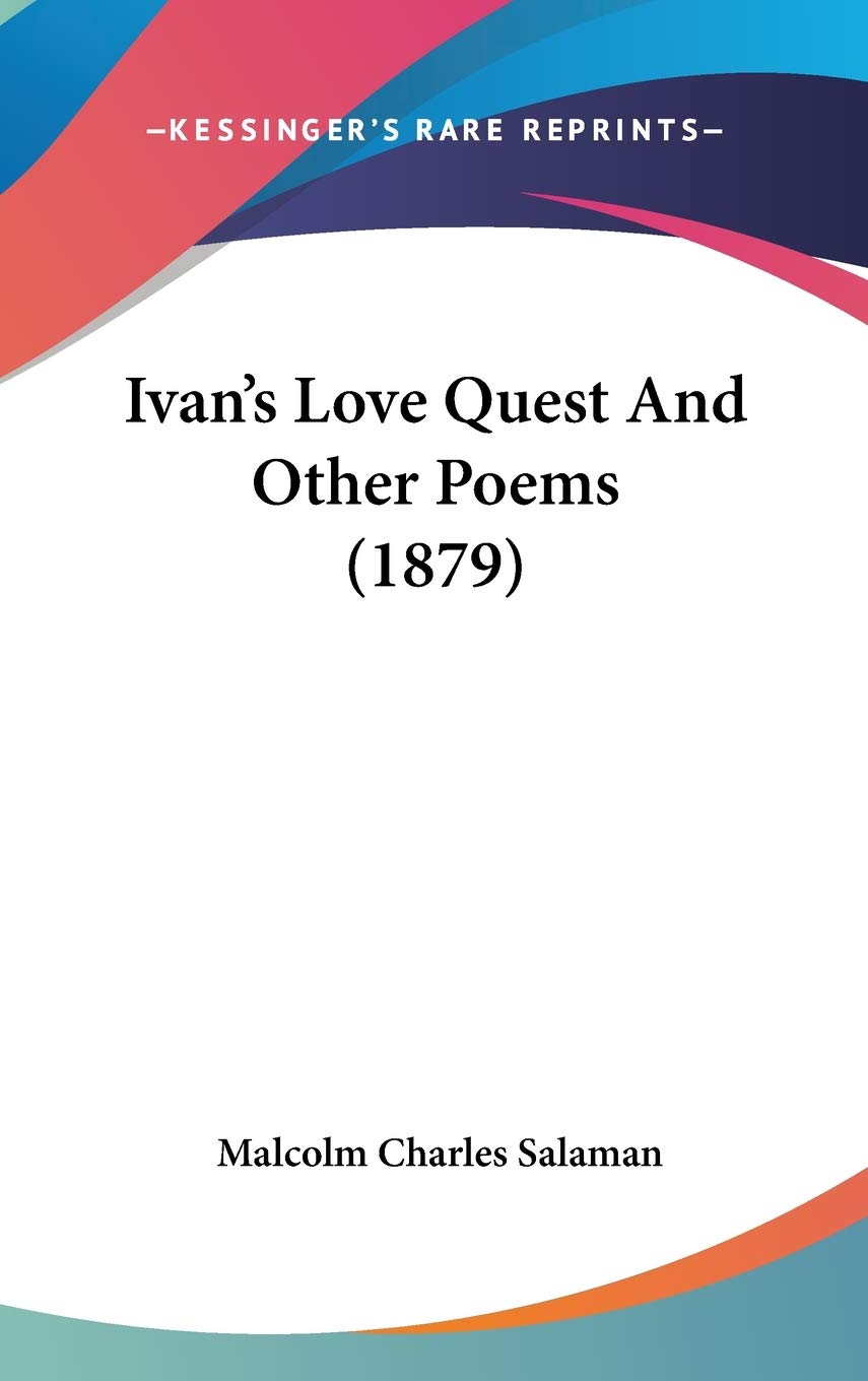 Ivan's Love Quest And Other Poems (1879) Poetry