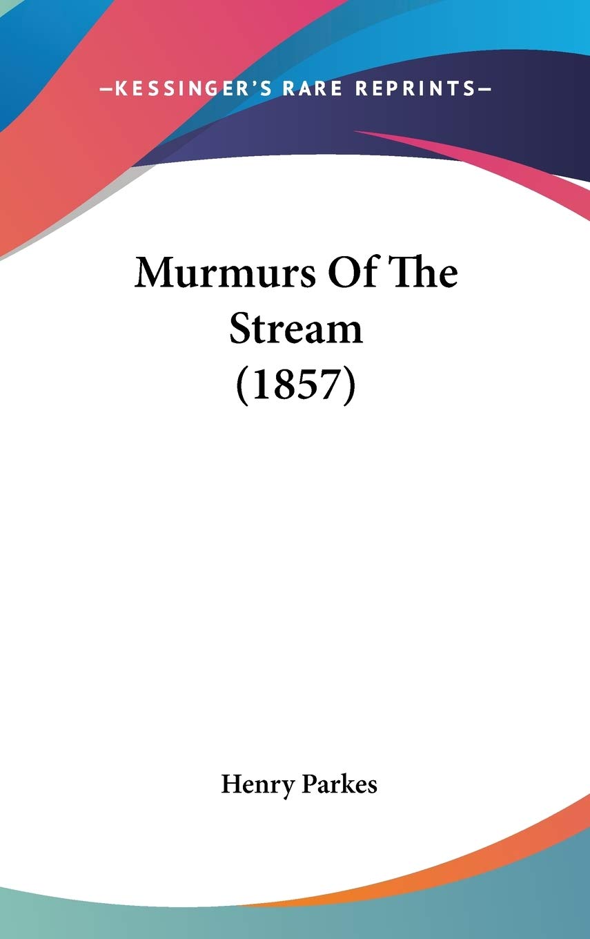 Murmurs Of The Stream (1857) Contemporary literature