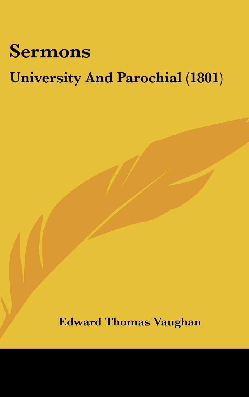 Sermons: University And Parochial (1801) Contemporary literature