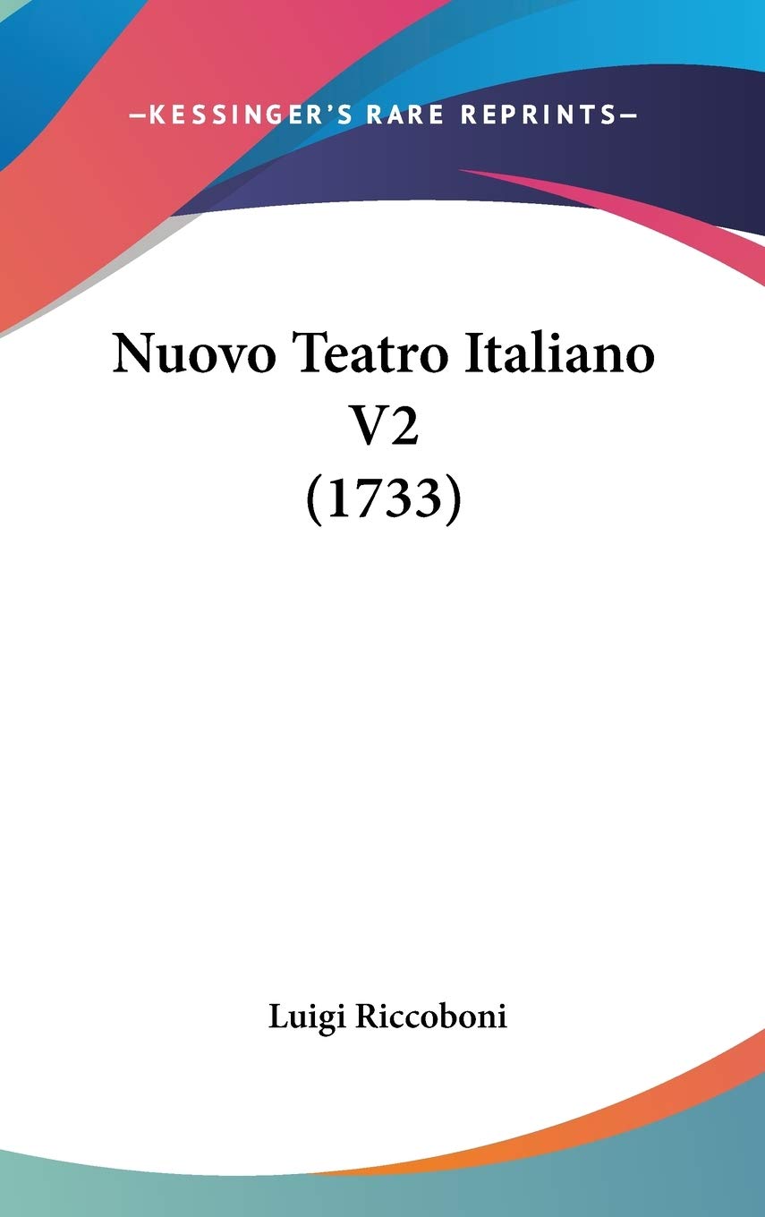 Nuovo Teatro Italiano V2 (1733) Contemporary literature