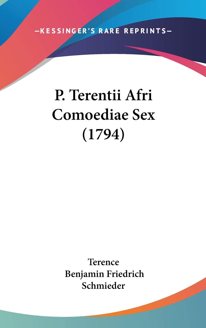 P. Terentii Afri Comoediae Sex (1794) Contemporary literature