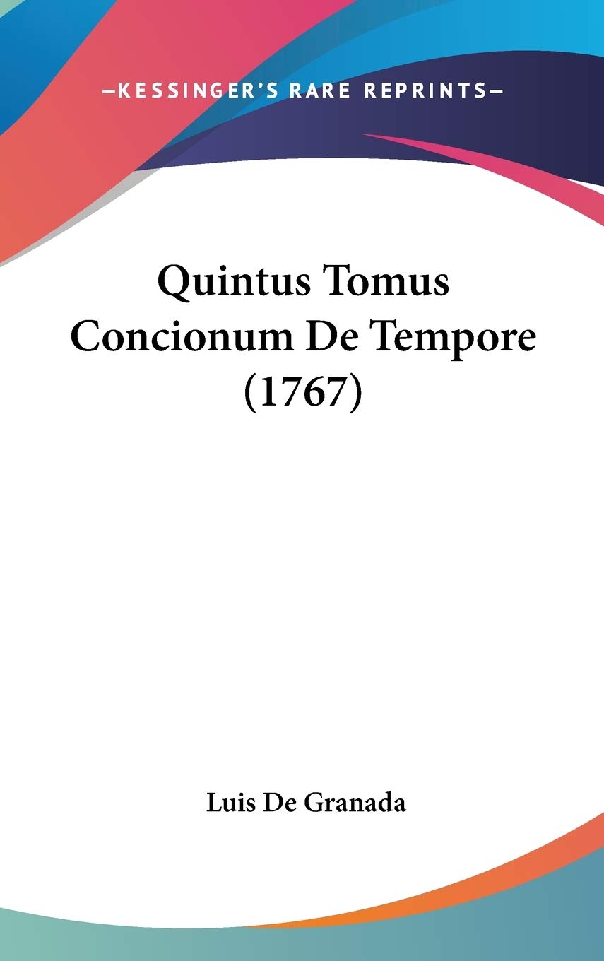Product Image: Quintus Tomus Concionum De Tempore (1767)