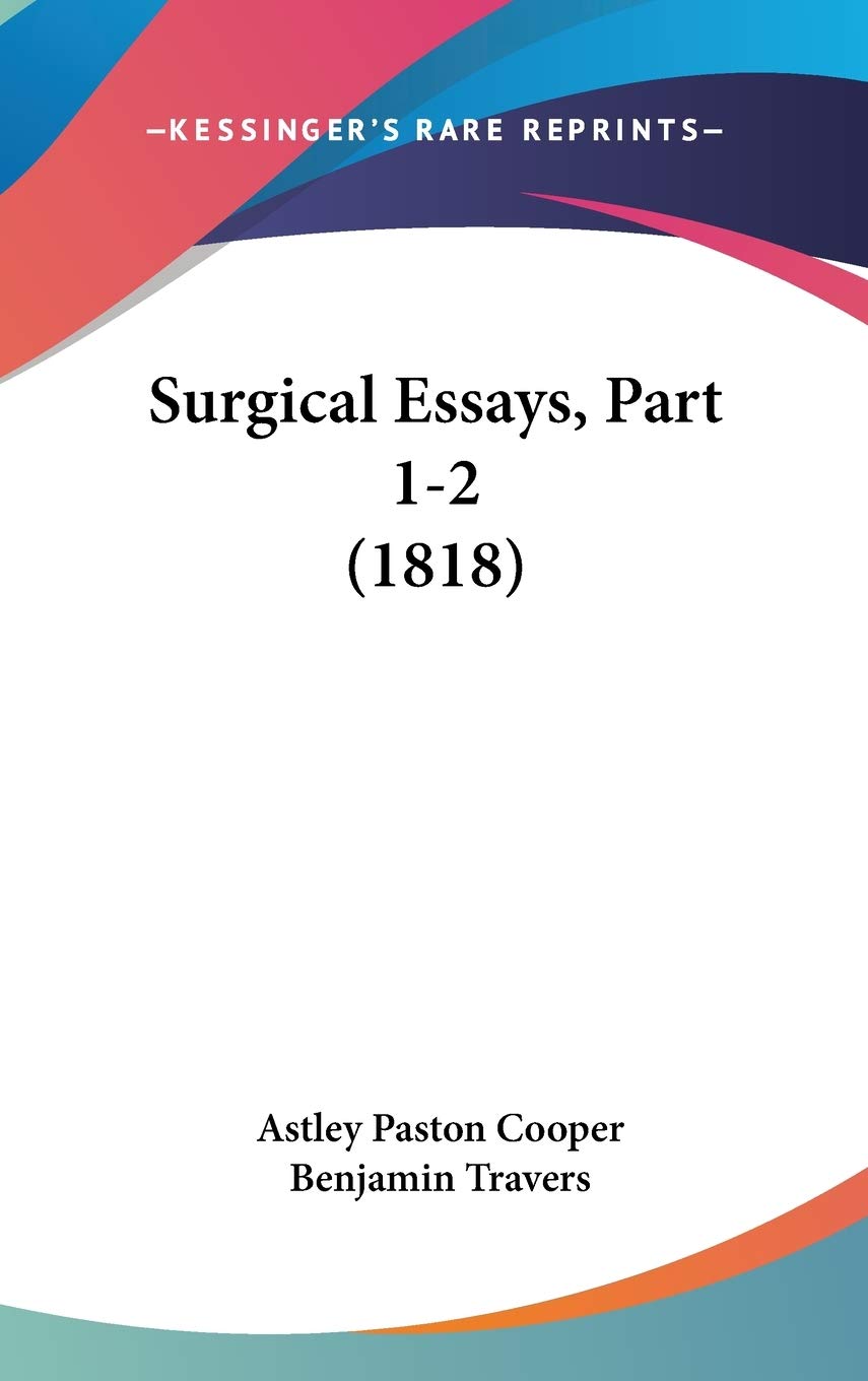 Product Image: Surgical Essays, Part 1-2 (1818)