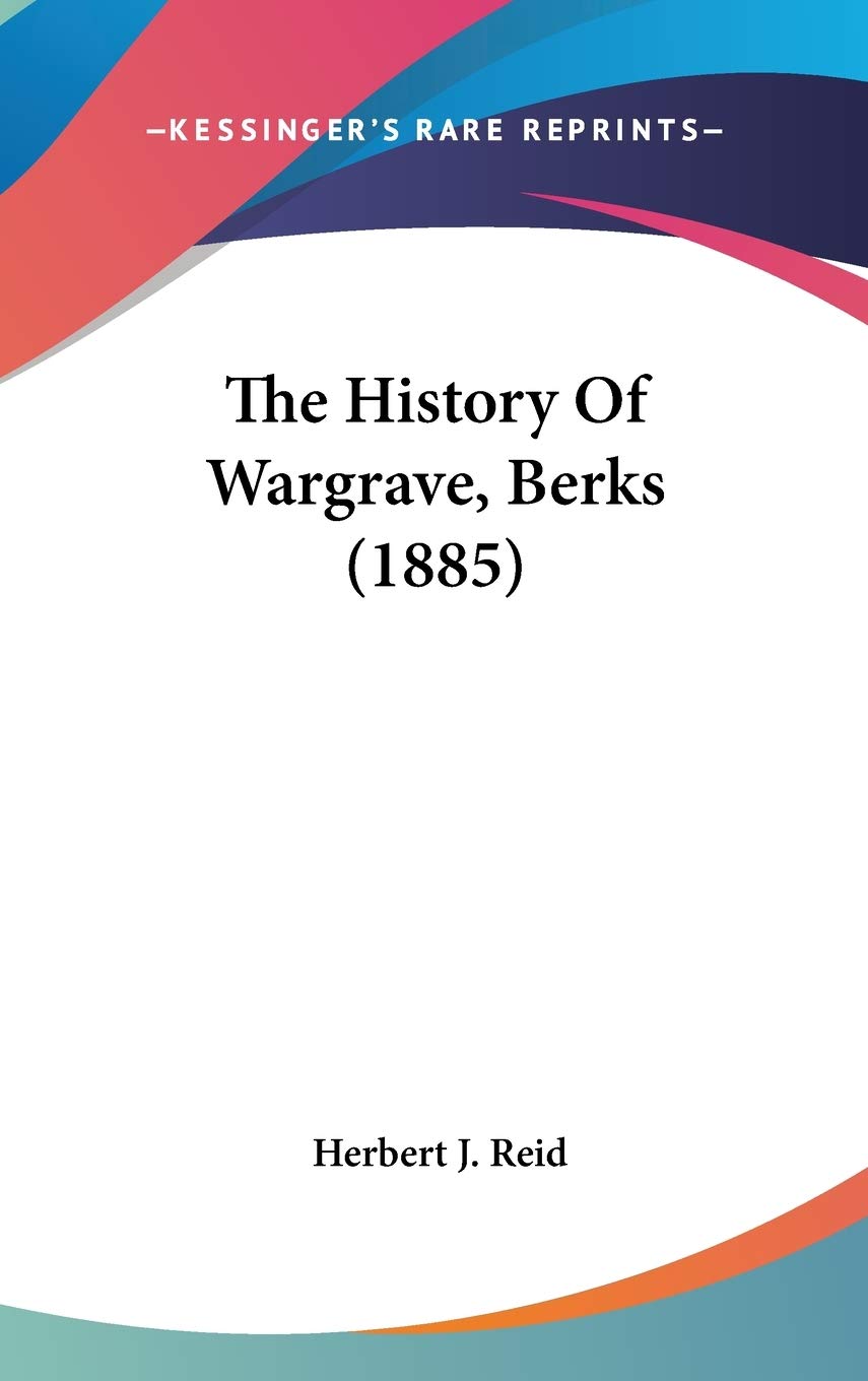 The History Of Wargrave, Berks (1885) Philosophy