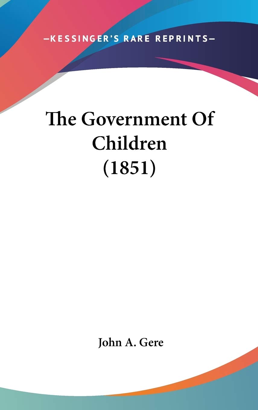 The Government Of Children (1851) Law